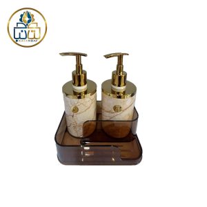 جامایع و اسکاچ دوقلو طرح سنگ کرم طلایی